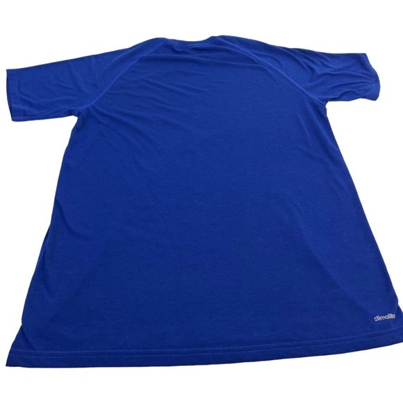Adidas Men's Ultimate Tee Shirt Short Sleeve L Blue 100% Cotton - Picture 2 of 4